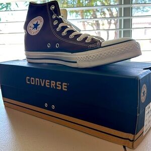 Brown converse high top